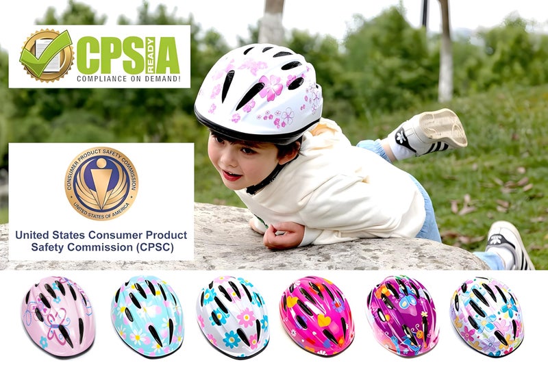 BeBeFun Girl Helmet for Bike,Kids Bike Pink Helmet for Girls Approximately Ages 3-10 Years Adjuastable and Multi-Sport, from Toddler to Kids CPSC Certicated - Image 5